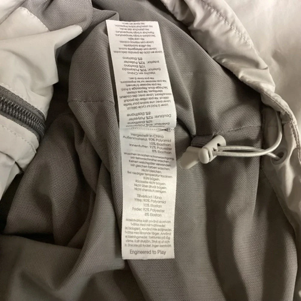 PING‎ Sensorwarm Golf Windbreaker Lightweight Full Zip Jacket Gray L